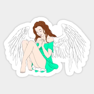 Peaceful Angel Sticker